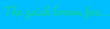 Image with Font Color 0BCEB1 and Background Color 00BFFF